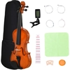 HOMCOM Violine 4/4 Fullsize mit Etui, Stimmgerät, Schulterstütze, Boge...