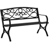 Outsunny Gartenbank 2-Sitzer Gartenbank im Freien Terrasse Patio mit g...