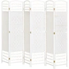 HOMCOM Innenraum-Paravent mit 6 faltbaren Paneelen 242L x 170H cm Raum...