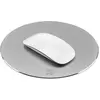 XtremeMac Round Aluminum Mouse Pad Silver (S), Mausmatte, Silber