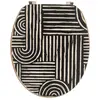 Wc-deckel mdf 18 inch deckel design bedruckt und sitz bambus facon ede...