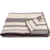 Gestreifte Decke aus Wolle und Mohair