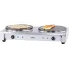 Casselin CCD40E, 2 Crepe(s), Edelstahl, 40 cm, Eisenguss, Drehregler, ...