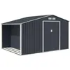 Sonstige ARCHER Metall-Gartenschuppen 8,72 m² Anthrazit, verzinkter St...