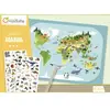Kreativbox - decalco mania planisphere Avenue Mandarine TU