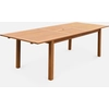 sweeek - Holz Gartentisch 180-240 cm - Almeria - Holzfarben