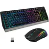 Kabellose Tastatur und Maus The G-Lab Combo Tungsten - RGB Schwarz