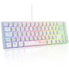 Gaming-Tastatur G-Lab Keyz Hydrogen, 60%, AZERTY, kabelgebunden, beleu...