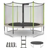KANGUI Trampolin Ø 430cm + Netz + Leiter + Abdeckung + Verankerungsset...