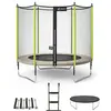 KANGUI Trampolin Ø 300cm + Netz + Leiter + Abdeckung + Verankerungsset...
