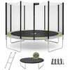 KANGUI Trampolin Ø 360cm mit Leiter, Abdeckung und Verankerungsset - R...