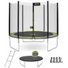 KANGUI Trampolin Ø 250cm mit Leiter, Abdeckung und Verankerungsset - R...