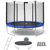 KANGUI Rundes blaues Trampolin Ø 250cm mit Netz, Leiter, Abdeckung und...