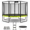 KANGUI 360cm Durchmesser Trampolin + Leiter + Abdeckung + Verankerungs...