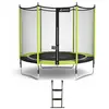 Gartentrampolin Ø 300cm + Netz + Leiter - JUMPI 300   Schwarz/Grün