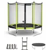 Kangui Trampolin Ø 250cm + Netz + Leiter + Abdeckung + Verankerungsset...