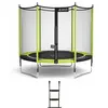 Gartentrampolin Ø 250cm + Netz + Leiter - JUMPI 250   Schwarz/Grün