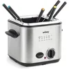 Wëasy TB600 Elektrische Fritteuse & Fondue/ 1,2 l/Edelstahl/6 Gabeln/G...