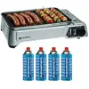 Tragbarer Gasgrill, 1900W, mit Antihaftbeschichtung + 4 Gaspatronen, C...