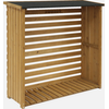 sweeek - Kaminholzregal 120x45x120cm, Holz - Natur