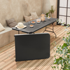 sweeek - 2er Set Klappbarer Partytisch aus Kunststoff 180cm - Dunkelgr...