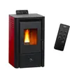 Luft- Pelletofen Anita 9,4 kW Sannover bordeaux