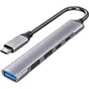DLH USB-C (M) ADAPTER HUB WITH 3 USB-A (F) AND 2 USB-C (F) PORTS- (USB...