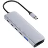 DLH USB-C (M) HUB WITH 3X USB-C (F)/1X USB-A (F)/1X HDMI PASS TH (USB-...