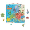 Janod Magnetic European Map Spanish Version Pädagogisches Spielzeug