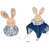 Doudou et Compagnie, Schmusetuch, Boule Hase Schmusetuch,blau 25cm