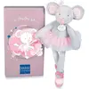 Doudou Geschenkset - Plüschtier Maus grau Ballerina 30 cm
