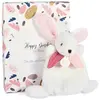 Doudou et Compagnie - Mini Kuscheltier Hase   Happy Boho   Rosa   17 c...