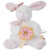 Doudou et Compagnie Plüschtier Erdbeer-Vanille-Hase - Puppe mit Donut