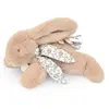Doudou et Compagnie - Kuscheltier Hase   Plüschtier Hase mit Schal aus...