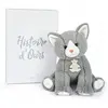 Histoire D'Ours Plüschtier Graues Babykatzen- mit Box