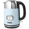 MUSE Retro Wasserkocher 1,7 L mit Temperaturanzeige, Filter, Pastellbl...