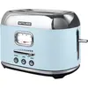 MUSE Retro Toaster 2 Scheiben, 6 Bräunungsstufen, Pastellblau