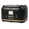 Muse MS-131 BC Retro Toaster Edelstahl, 4 Scheiben, 6 Bräunungsstufen