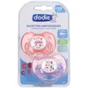 dodie® Schnuller Girly duo, +18 Monate 2 ct