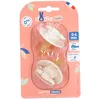 Dodie Runde Schnuller Naturkautschuk Nature Beige 0-6 Monate 2 ct