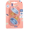 Dodie Runde Naturkautschuk-Schnuller Air 0-6 Monate 2 ct