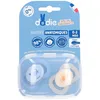 Dodie Anatomische Schnuller Blau-Beige 0-2 Monate 2 ct