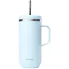 Isolierbecher Edelstahl mit Griff Qwetch Bleu 600 ml