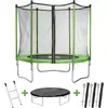 Trampolin "Yoopi" - Ø 1,8 m - mit Netz + Leiter + Abdeckung + Befestig...