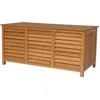 Gartenbox aus Holz "Macao" - 130 x 64 x 60 cm - Braun