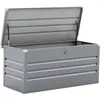 Gartenbox aus Metall "Store" 680 l - silberfarben