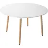 Runder Tisch 120cm weiß MARTHA