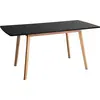 Ausziehbarer Tisch HELGA 120 / 160cm schwarz