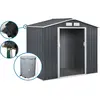 Gerätehaus aus Metall - "Vegas"- 4,07 m² mit Dachrinne und Wasserauffa...