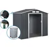 Gerätehaus aus Metall - "Vegas" - 5,29 m² mit Dachrinne und Wasserauff...